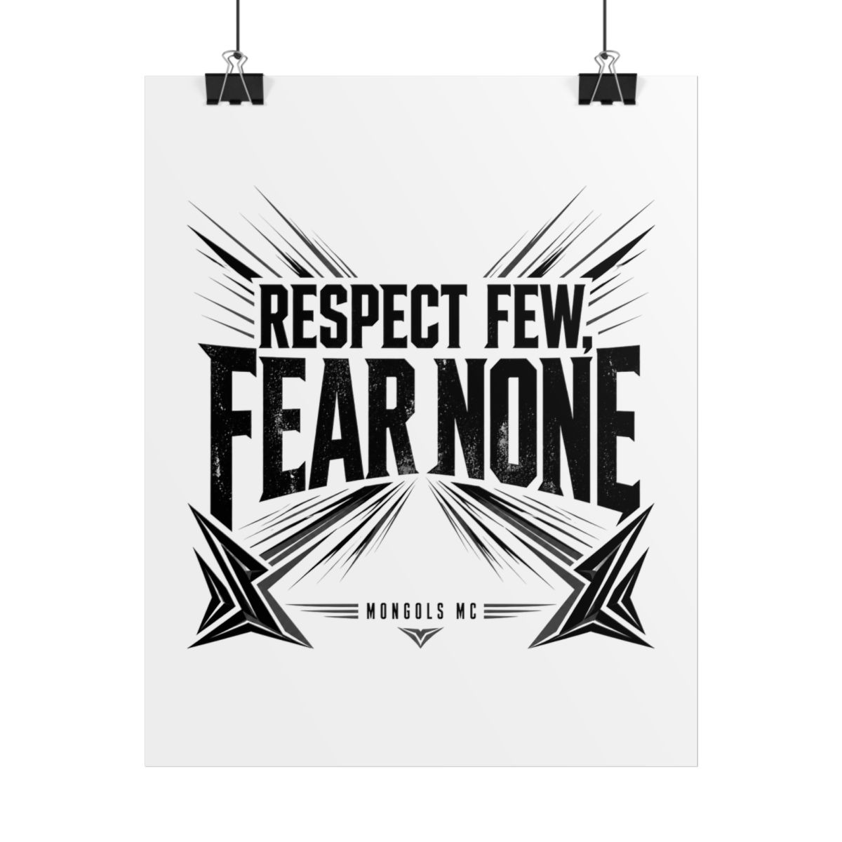 Mongols MC "Respect Few, Fear None" Poster