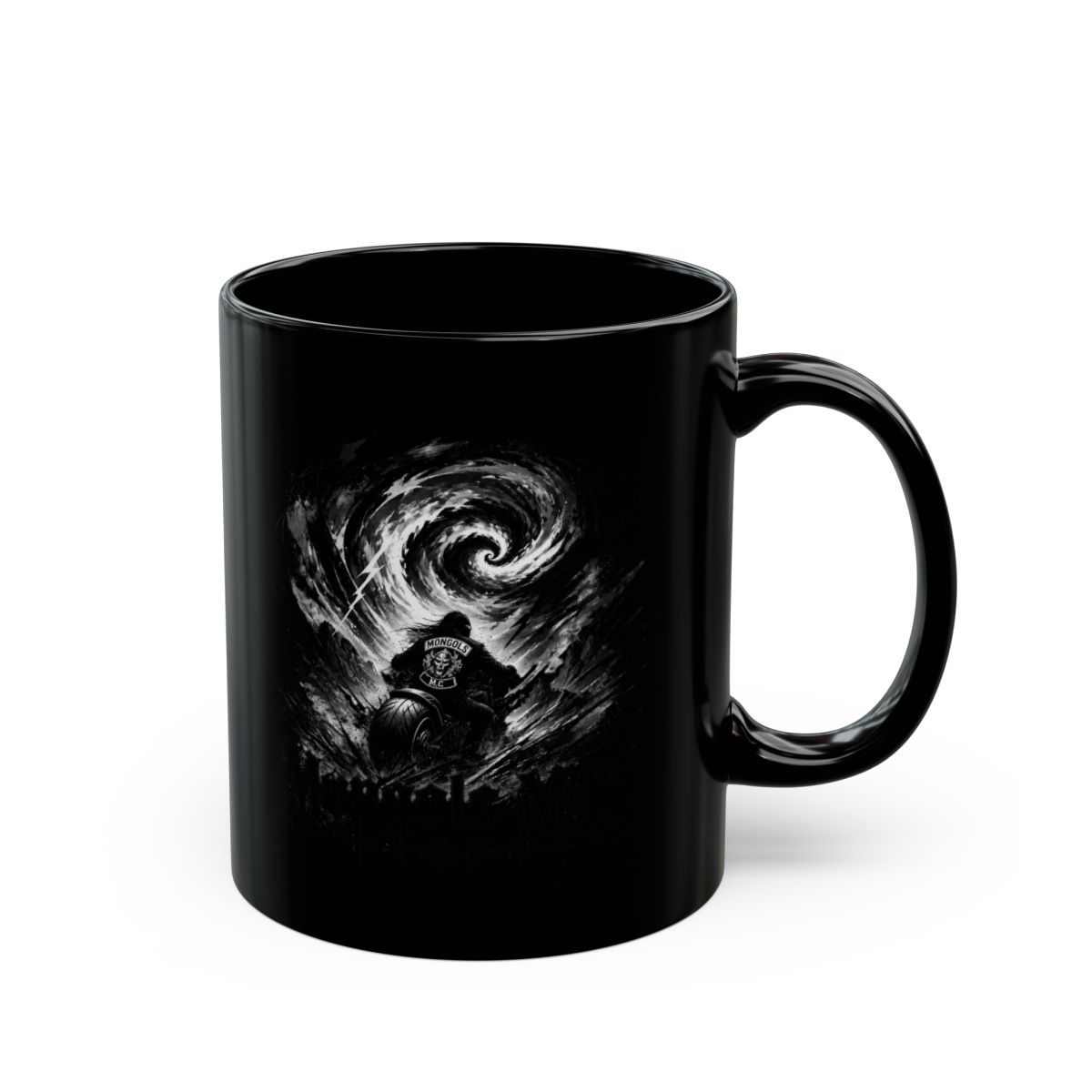 Mongols MC "outlaw spirit" Black Mug