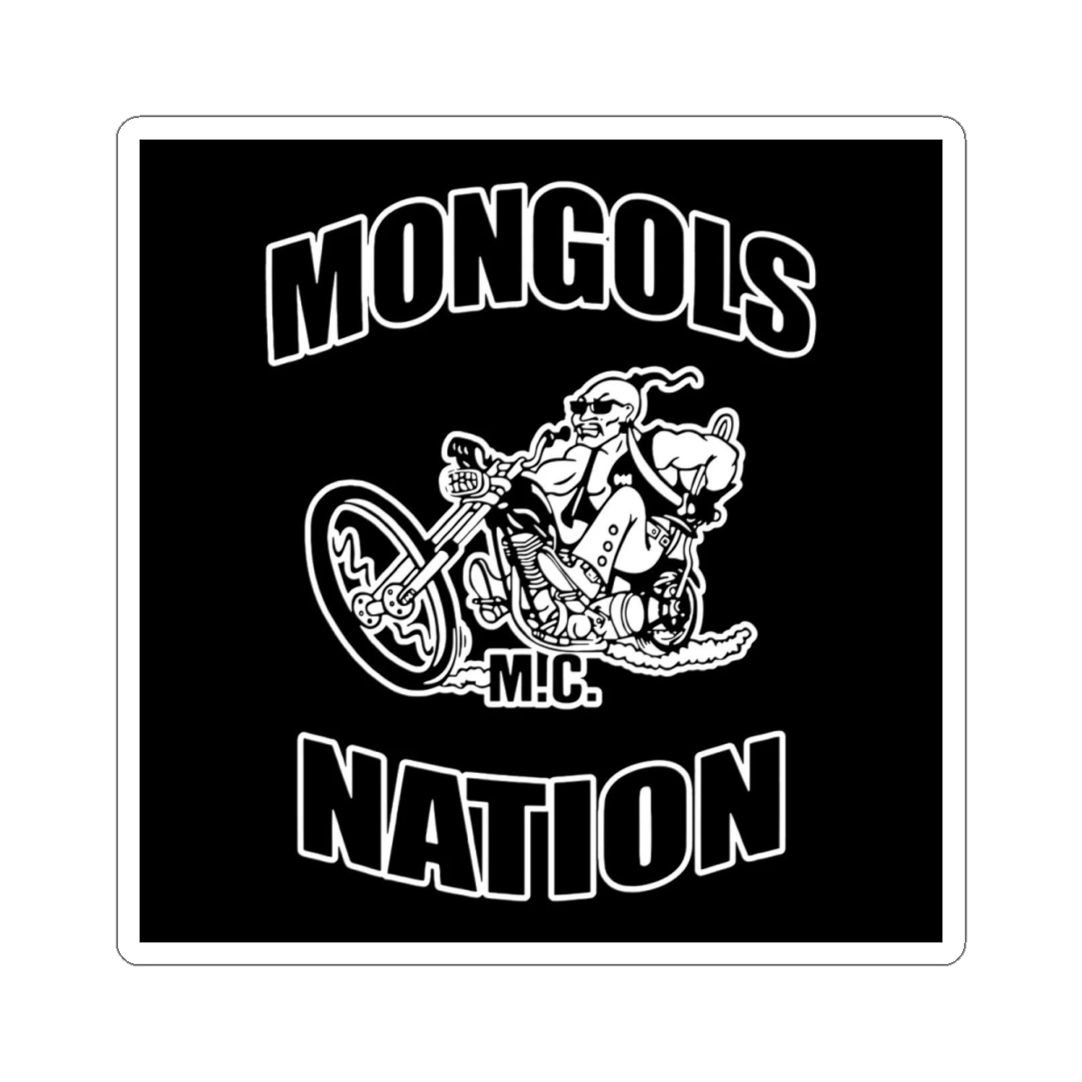 Mongols Nation Motorcycle Club Sticker | Kiss-Cut Vinyl | Mongols MC