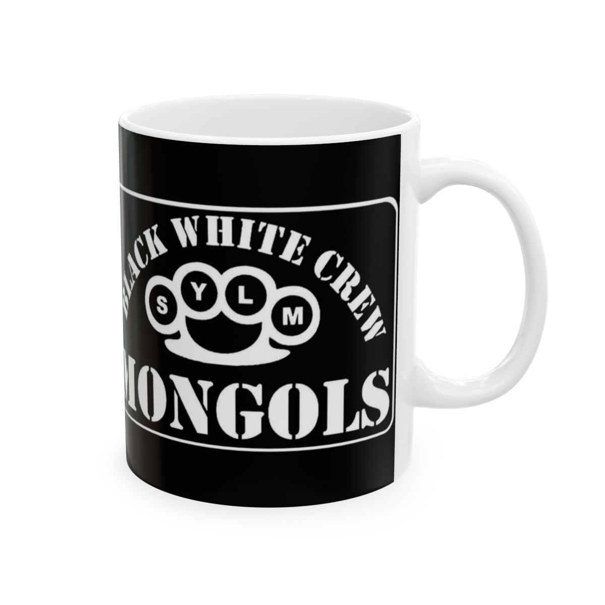 Black Metal Band Logo Mug | Ceramic Coffee Mug | Mongols MC - Mongols official Mugs & Drinkware merch