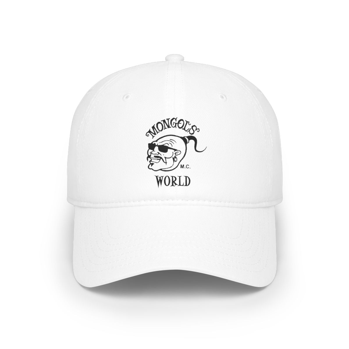 Mongols World Skull Logo Baseball Cap | Biker Club Patch | Mongols MC - Mongols official Hats & Caps merch